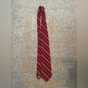 Hickey Freeman red and yellow silk tie